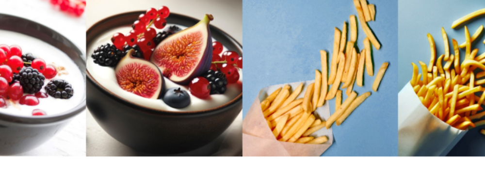 AI-generated food images: looking tastier than real ones