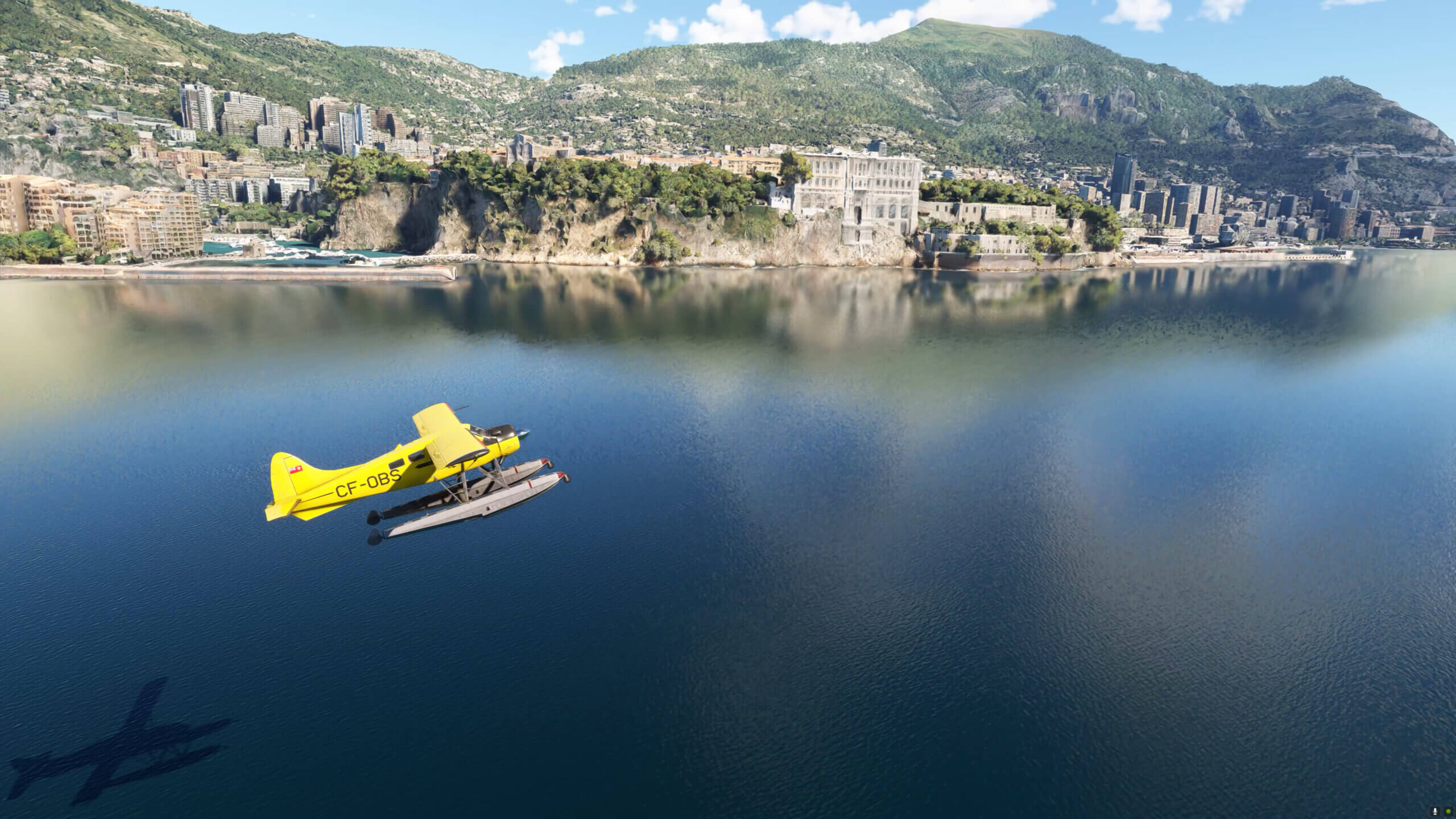 A DHC-2 Beaver flies over NIce