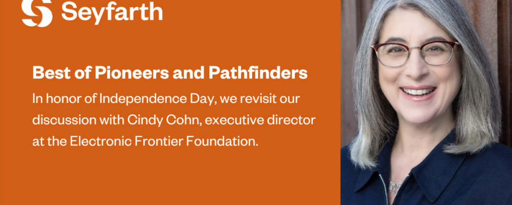 Best of Pioneers and Pathfinders: Cindy Cohn