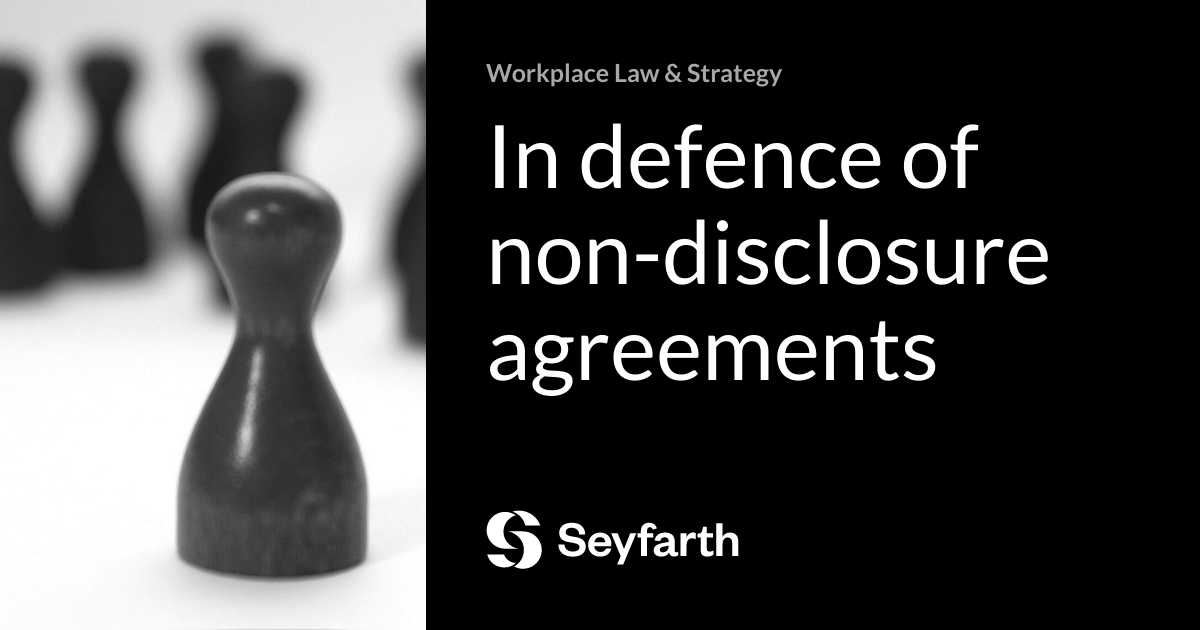 You are currently viewing In defence of non-disclosure agreements