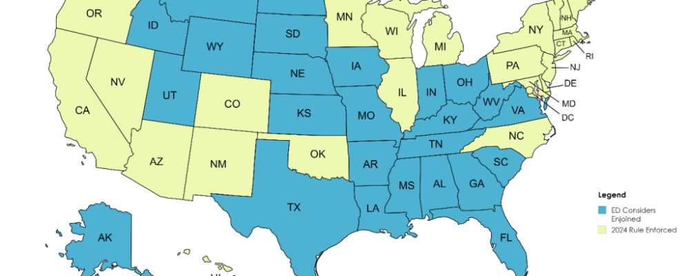 Different School of Thought, Part V: U.S. Department of Education Attempts to Clarify Scope of Injunctions Barring Enforcement of 2024 Title IX Regulations