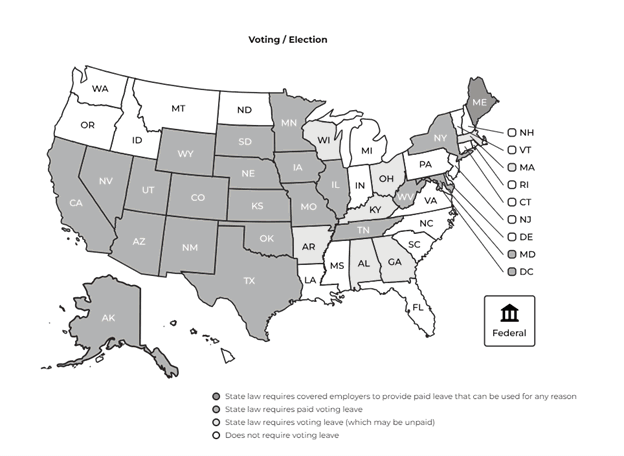 Read more about the article Election (Non)Interference: Update on State Voting Leave Requirements for Employers Ahead of the 2024 Presidential Election