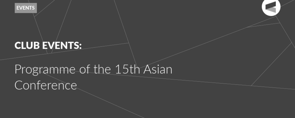 Programme of the 15th Asian Conference