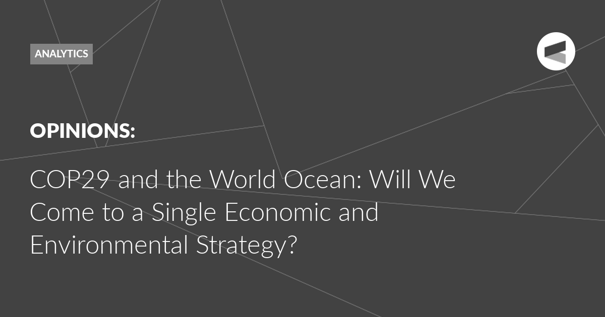 Read more about the article COP29 and the World Ocean: Will We Come to a Single Economic and Environmental Strategy?